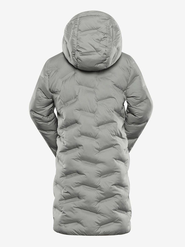 ALPINE PRO Šedý holčičí Hi-Therm kabát s impregnací Alpine Pro Awedo