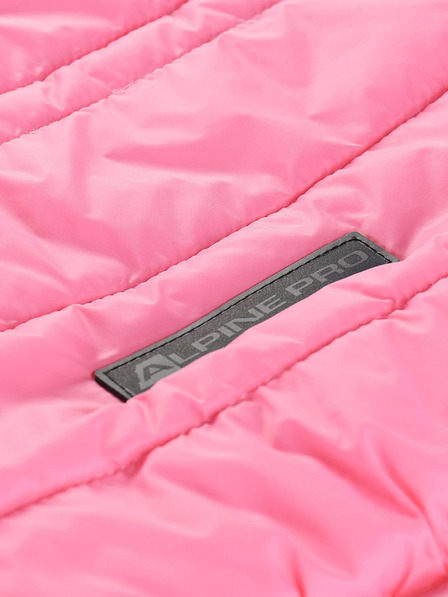 ALPINE PRO Dětská oboustranná bunda hi-therm ALPINE PRO DOUWO růžová