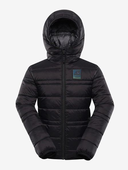ALPINE PRO Dětská oboustranná bunda hi-therm ALPINE PRO DOUWO černá