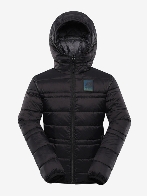 ALPINE PRO Dětská oboustranná bunda hi-therm ALPINE PRO DOUWO černá