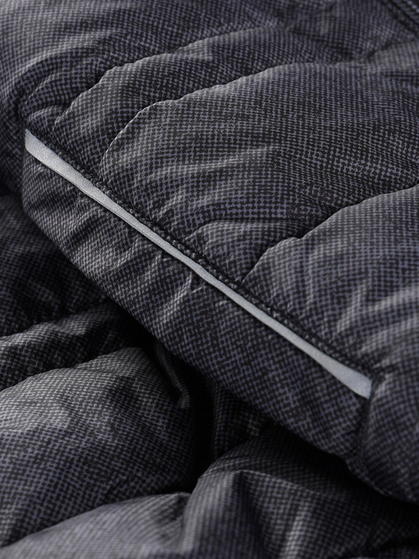 ALPINE PRO Dětská oboustranná bunda hi-therm ALPINE PRO DOUWO černá