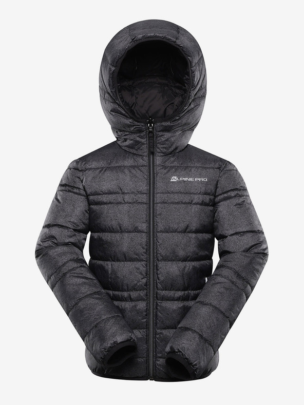 ALPINE PRO Dětská oboustranná bunda hi-therm ALPINE PRO DOUWO černá