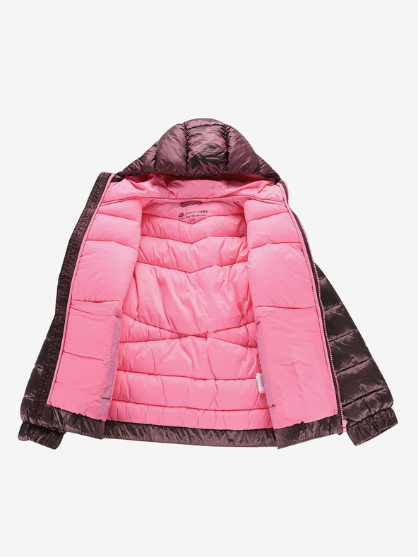 ALPINE PRO Dětská hi-therm bunda s impregnací ALPINE PRO GROLLO růžová