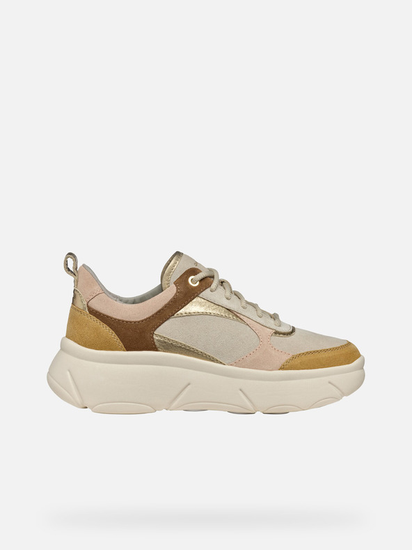 Geox Béžové dámské tenisky Geox Nebula 2.0 X
