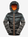 ALPINE PRO Dětská hi-therm bunda s impregnací ALPINE PRO GROLLO neutrální / zemitá