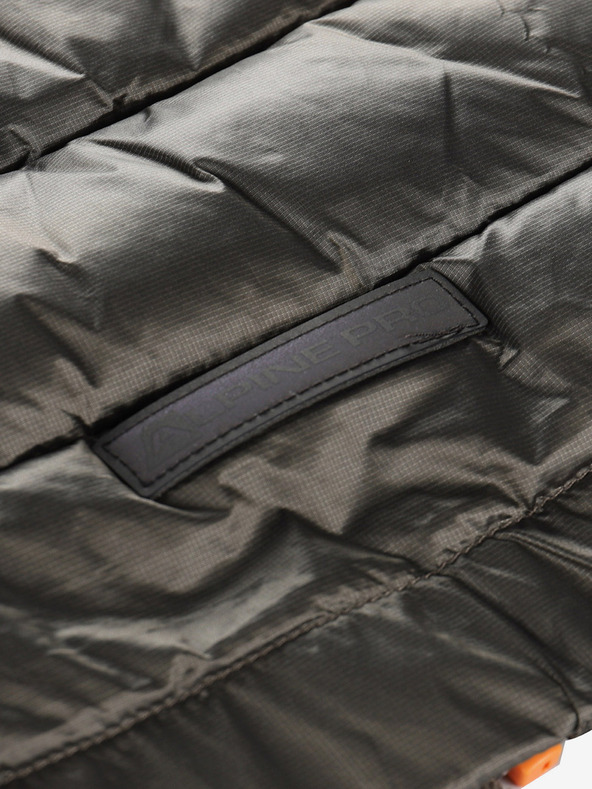 ALPINE PRO Dětská hi-therm bunda s impregnací ALPINE PRO GROLLO neutrální / zemitá