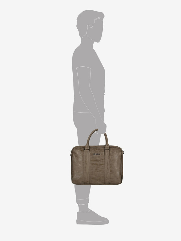 Enrico Benetti Brašna Enrico Benetti Rotterdam 15" Notebook Bag Medium Taupe