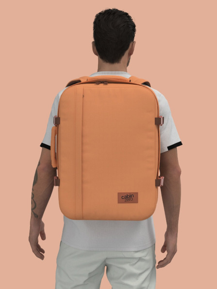 CabinZero Hnědý dámský batoh CabinZero Classic 44L Gobi sands