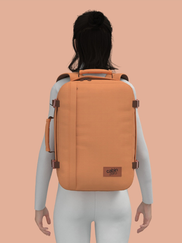 CabinZero Hnědý batoh CabinZero Classic 36L Gobi sands