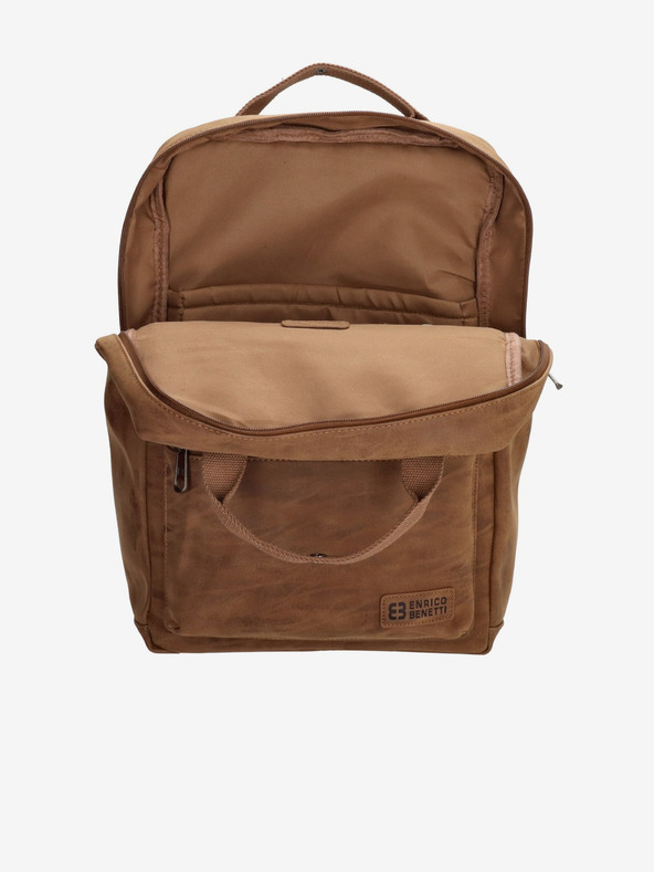 Enrico Benetti Batoh Enrico Benetti Rotterdam 13" Notebook Backpack Camel