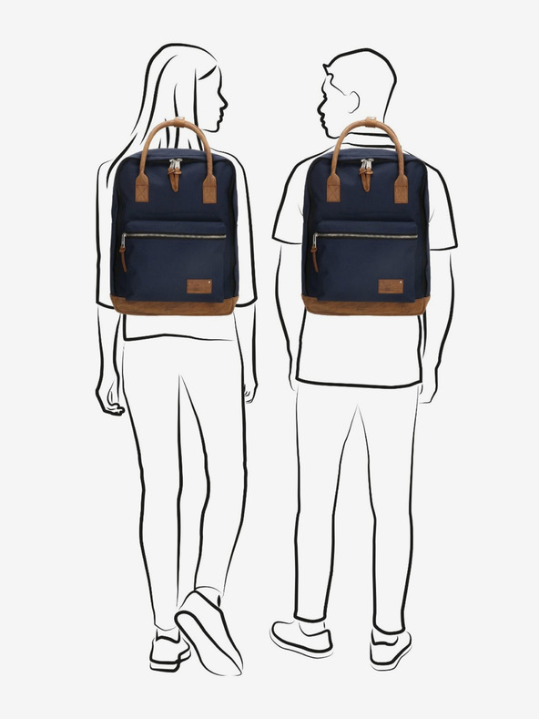 Enrico Benetti Batoh Enrico Benetti Santiago Notebook Backpack 17 l Blue