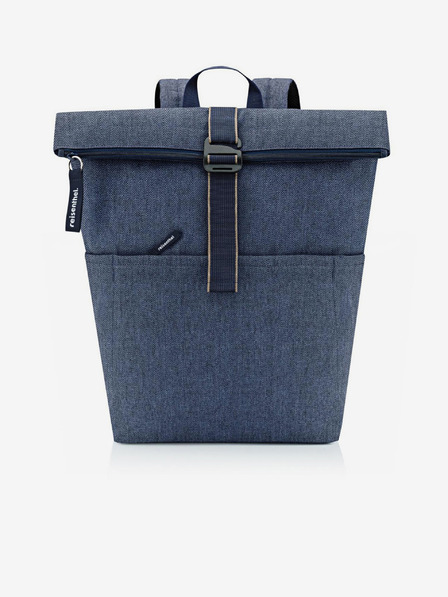 Reisenthel Batoh Reisenthel Rolltop Backpack Herringbone Dark Blue