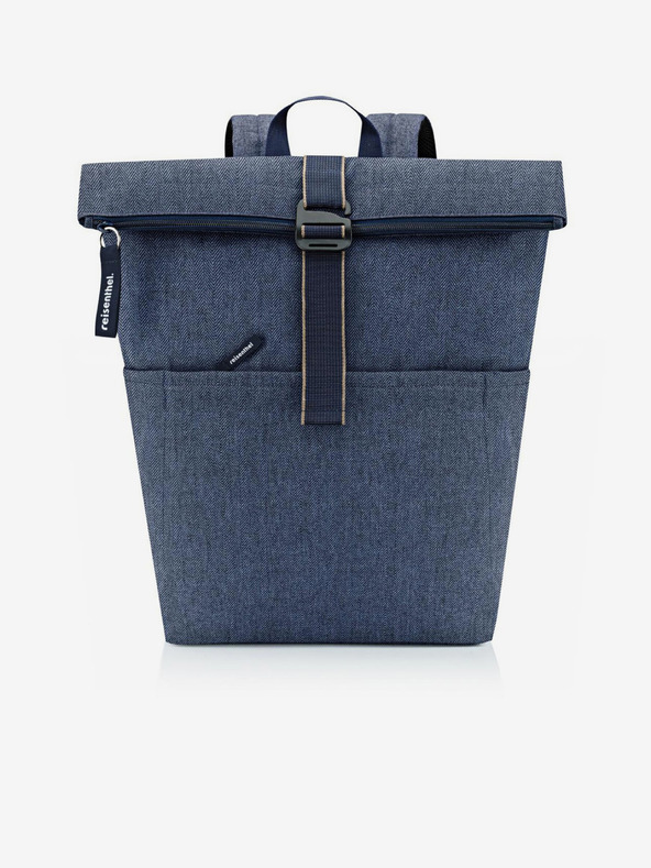 Reisenthel Batoh Reisenthel Rolltop Backpack Herringbone Dark Blue