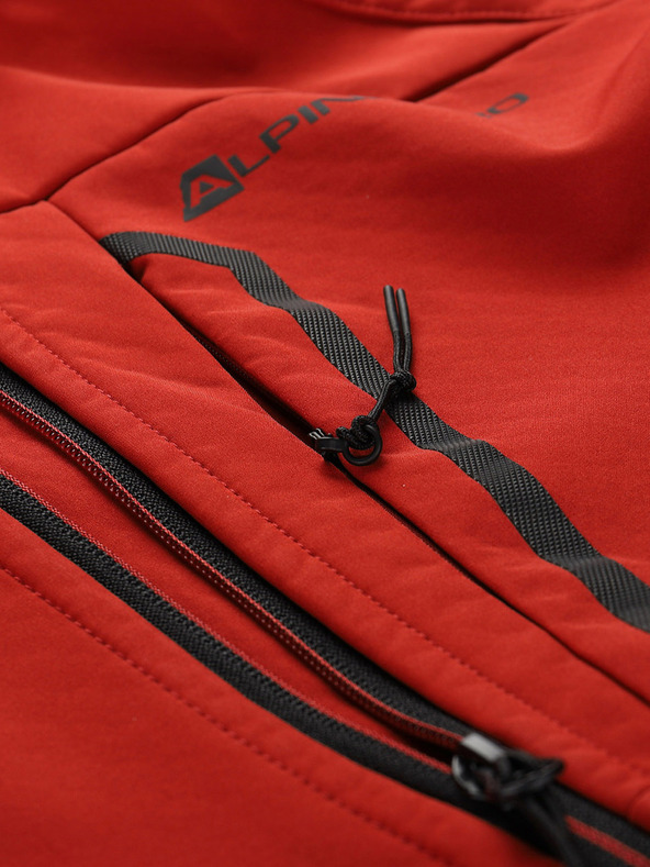 ALPINE PRO Červená pánská softshellová bunda s membránou Alpine Pro Hoor