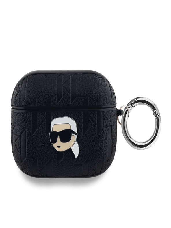 Karl Lagerfeld Karl Lagerfeld PU Embossed Karl Head Pouzdro pro AirPods Pro Black