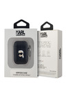 Karl Lagerfeld Karl Lagerfeld PU Embossed Karl Head Pouzdro pro AirPods 1/2 Black