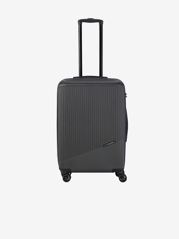 Travelite Tmavě šedý cestovní kufr Travelite Bali M