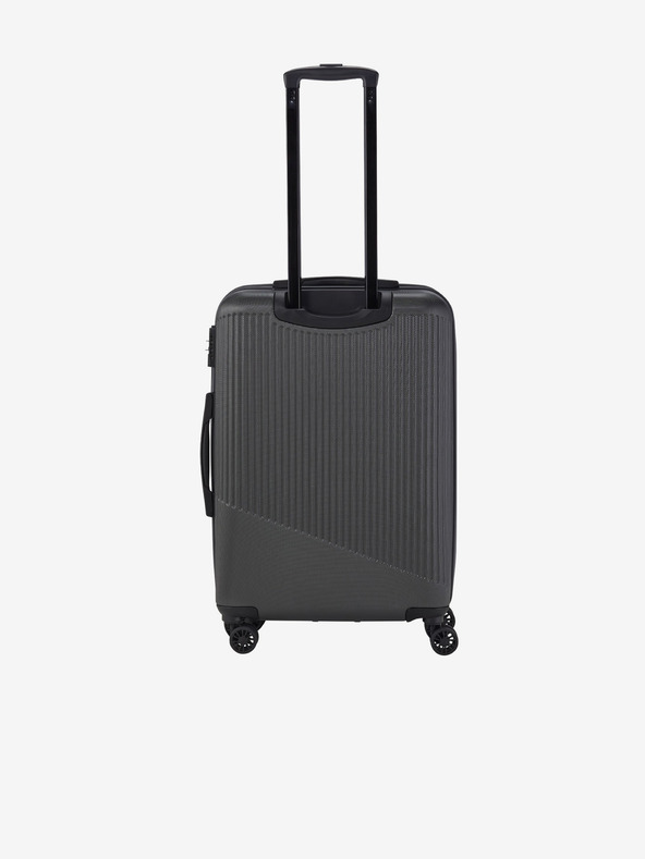 Travelite Tmavě šedý cestovní kufr Travelite Bali M