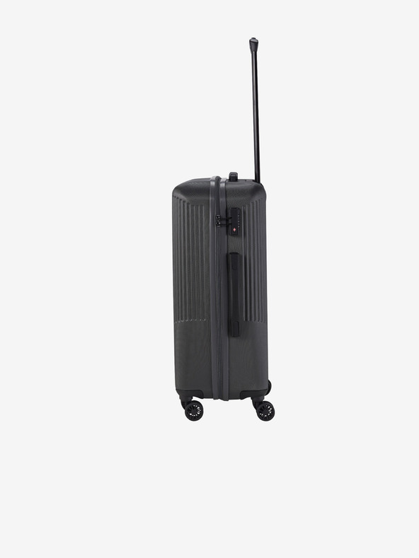 Travelite Tmavě šedý cestovní kufr Travelite Bali M