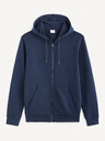 Celio Tmavě modrá pánská basic mikina Celio Fethree
