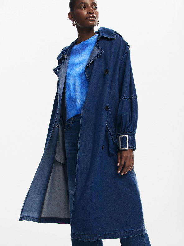 Desigual Dámský džínový trenčkot Desigual Berlin