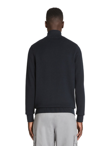 Celio Tmavě modrý pánský kardigan na zip Celio Jusnow slim