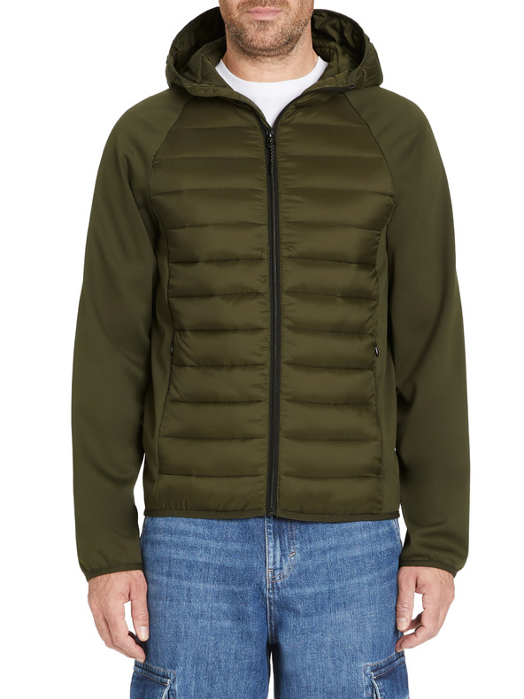 Celio Khaki pánská bunda s kapucí Celio Jushellsl
