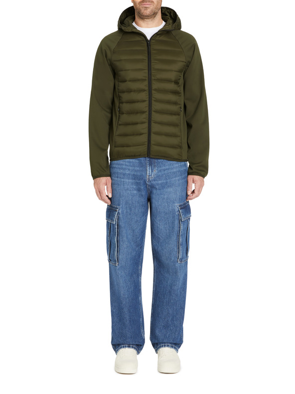 Celio Khaki pánská bunda s kapucí Celio Jushellsl