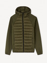 Celio Khaki pánská bunda s kapucí Celio Jushellsl