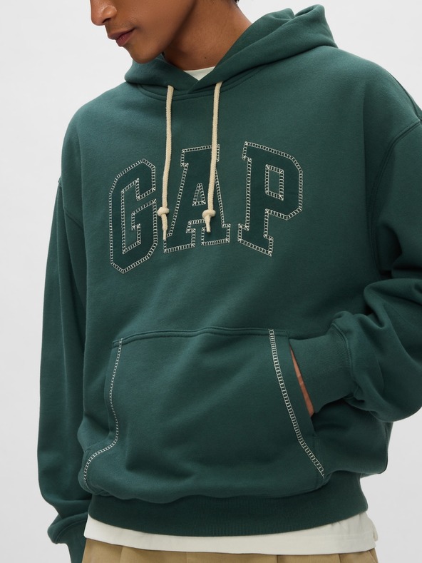 GAP Oversize mikina Stitch s logem GAP