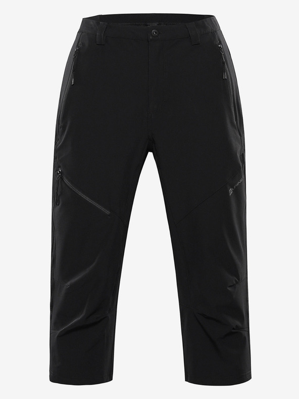 ALPINE PRO Pánské softshellové capri ALPINE PRO WEDER black