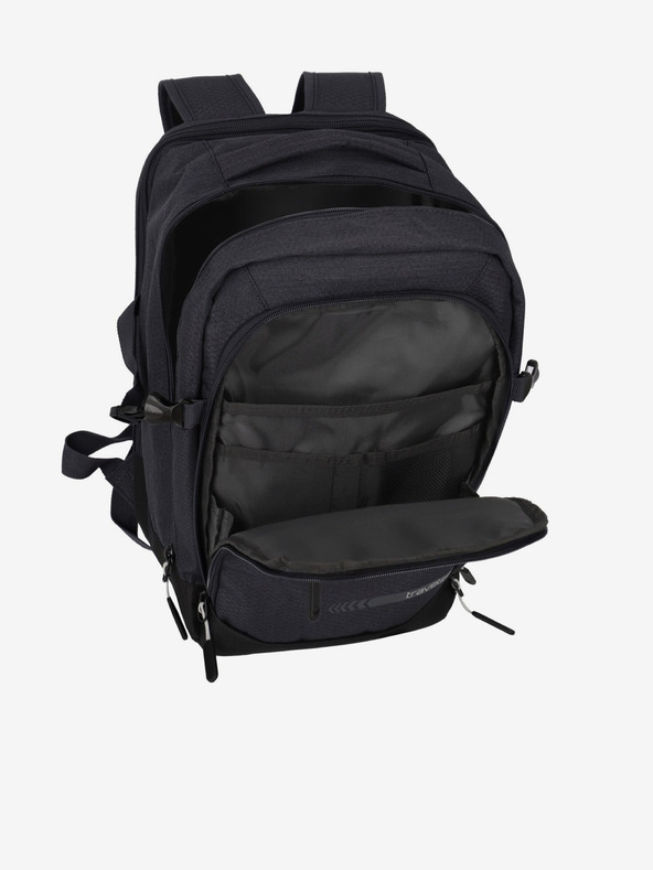 Travelite Černý dámský batoh Travelite Kick Off Cabin Backpack Anthracite