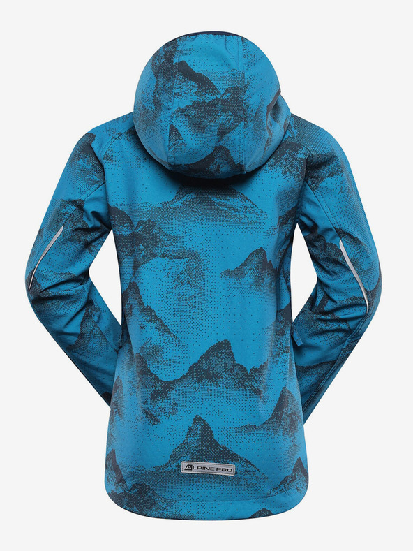 ALPINE PRO Modrá dětská softshellová bunda s membránou Alpine Pro Ezoro