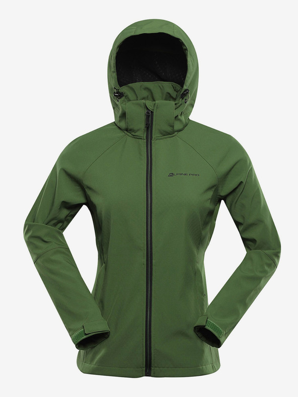 ALPINE PRO Zelená dámská softshellová bunda s membránou Alpine Pro Hoora