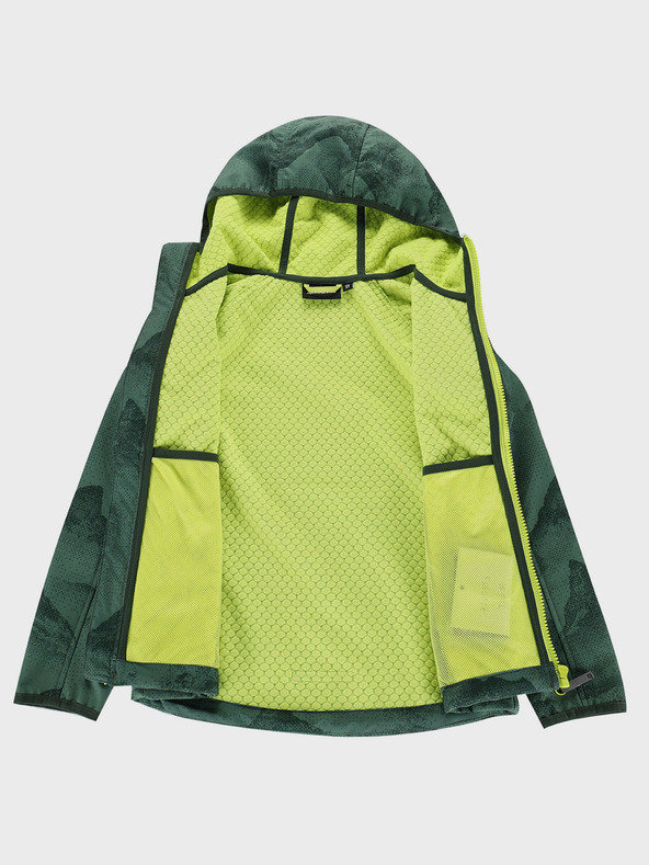 ALPINE PRO Zelená dětská softshellová bunda s membránou Alpine Pro Ezoro