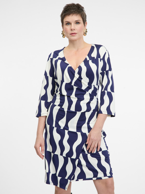 Orsay Tmavě modré dámské šaty ORSAY