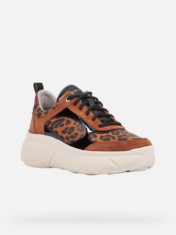 Geox Hnědé dámské tenisky Geox Nebula 2.0 X