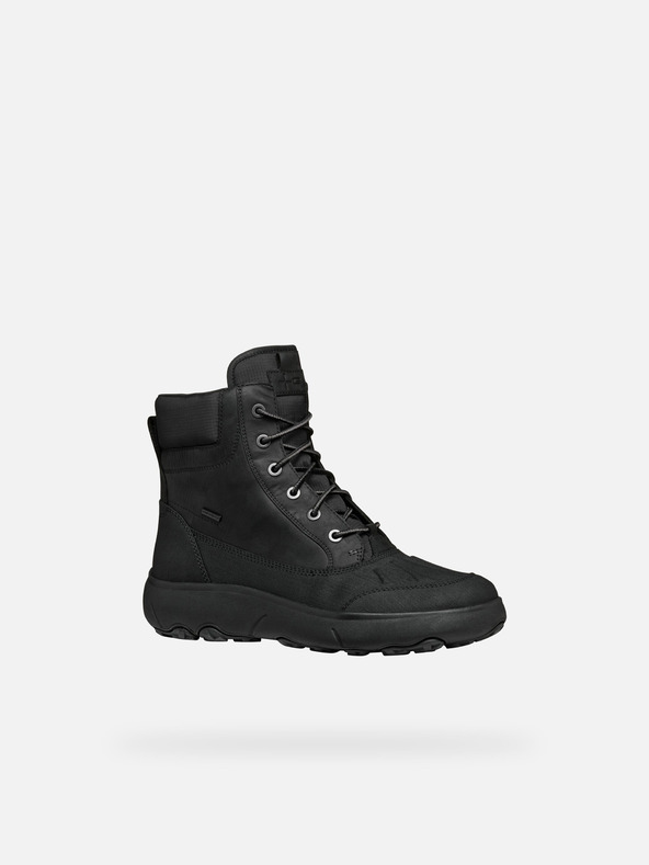 Geox Černá pánská kotníková obuv Geox Nebula + Grip AB