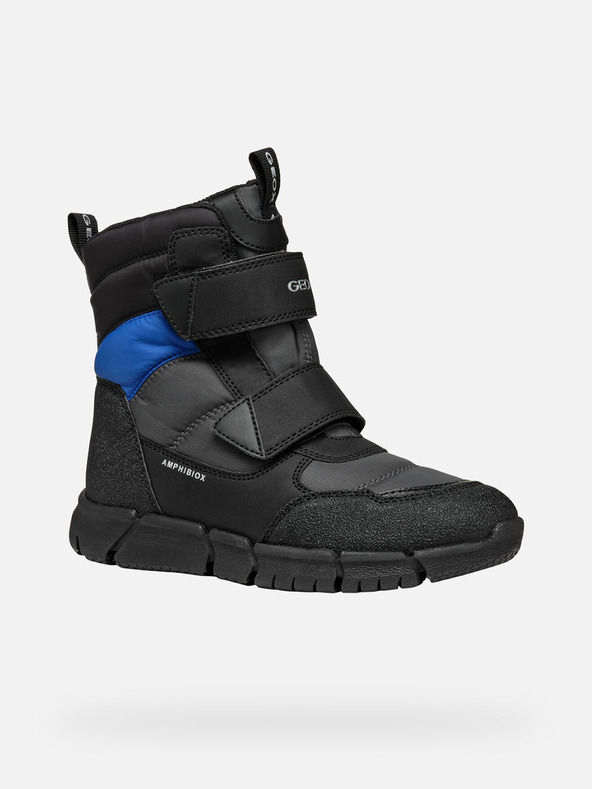 Geox Šedá chlapecká kotníková obuv Geox Flexyper  B Abx