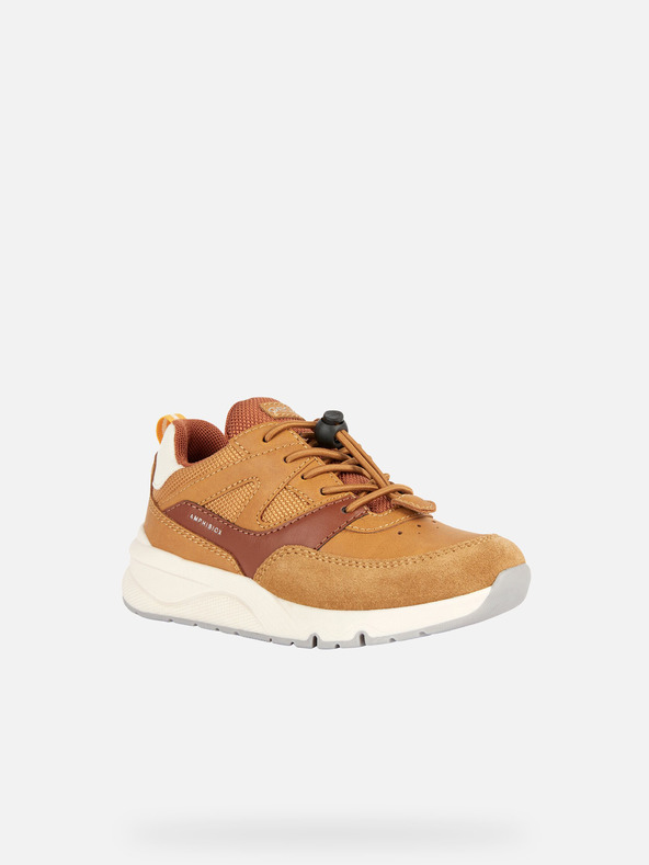 Geox Žluté chlapecké tenisky Geox Rooner B ABX