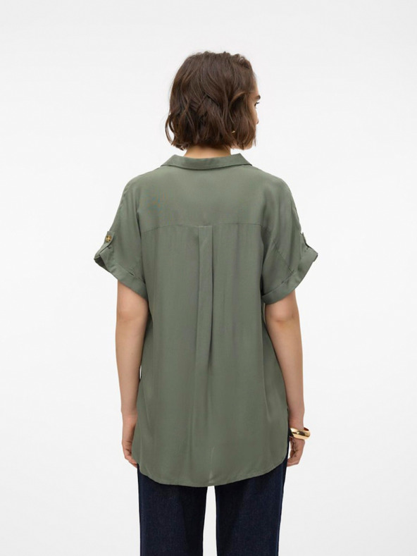 Vero Moda Zelená dámská košile Vero Moda Bumpy