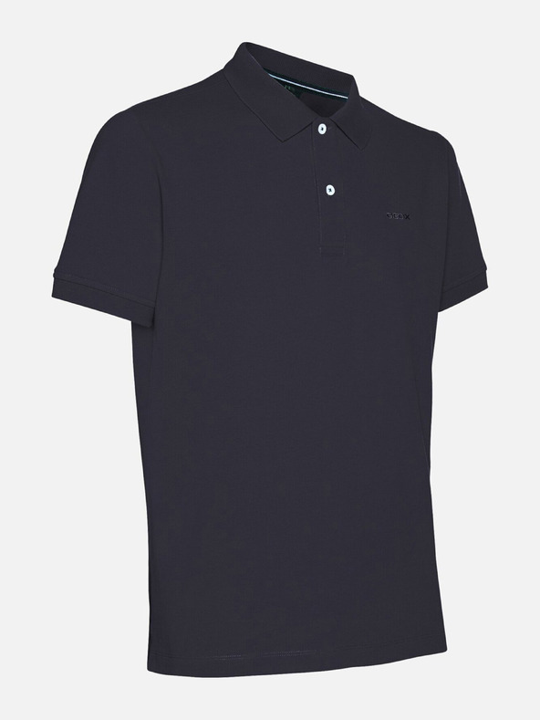 Geox Modré pánské polokošile Geox Polo