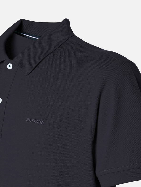 Geox Modré pánské polokošile Geox Polo