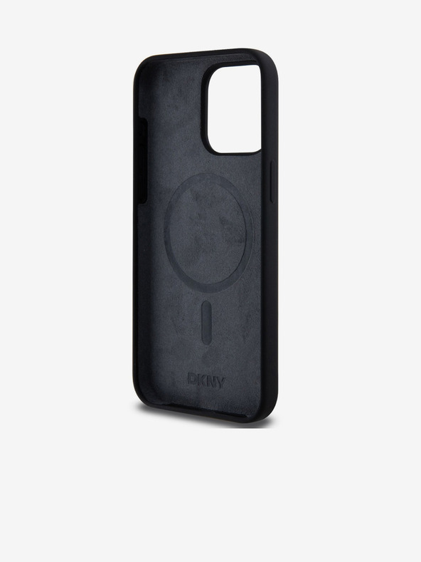 DKNY Liquid Silicone Arch Logo MagSafe Zadní Kryt pro iPhone 14 Pro Black DKNY