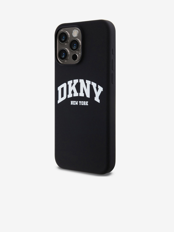DKNY Liquid Silicone Arch Logo MagSafe Zadní Kryt pro iPhone 14 Pro Max Black DKNY