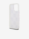 DKNY Liquid Glitter Checkered Pattern Zadní Kryt pro iPhone 15 Pro Max Pink DKNY