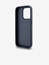 DKNY PU Leather Checkered Pattern and Stripe Zadní Kryt pro iPhone 15 Pro Blue DKNY