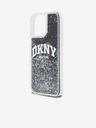 DKNY Liquid Glitter Arch Logo Zadní Kryt pro iPhone 14 Pro Max Black DKNY