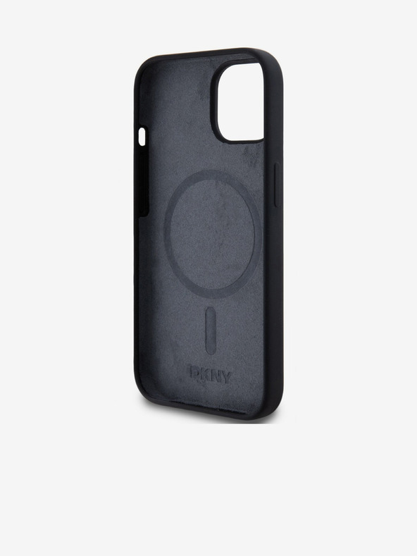 DKNY Liquid Silicone Arch Logo MagSafe Zadní Kryt pro iPhone 13 Black DKNY