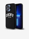DKNY Liquid Silicone Arch Logo MagSafe Zadní Kryt pro iPhone 15 Pro Black DKNY